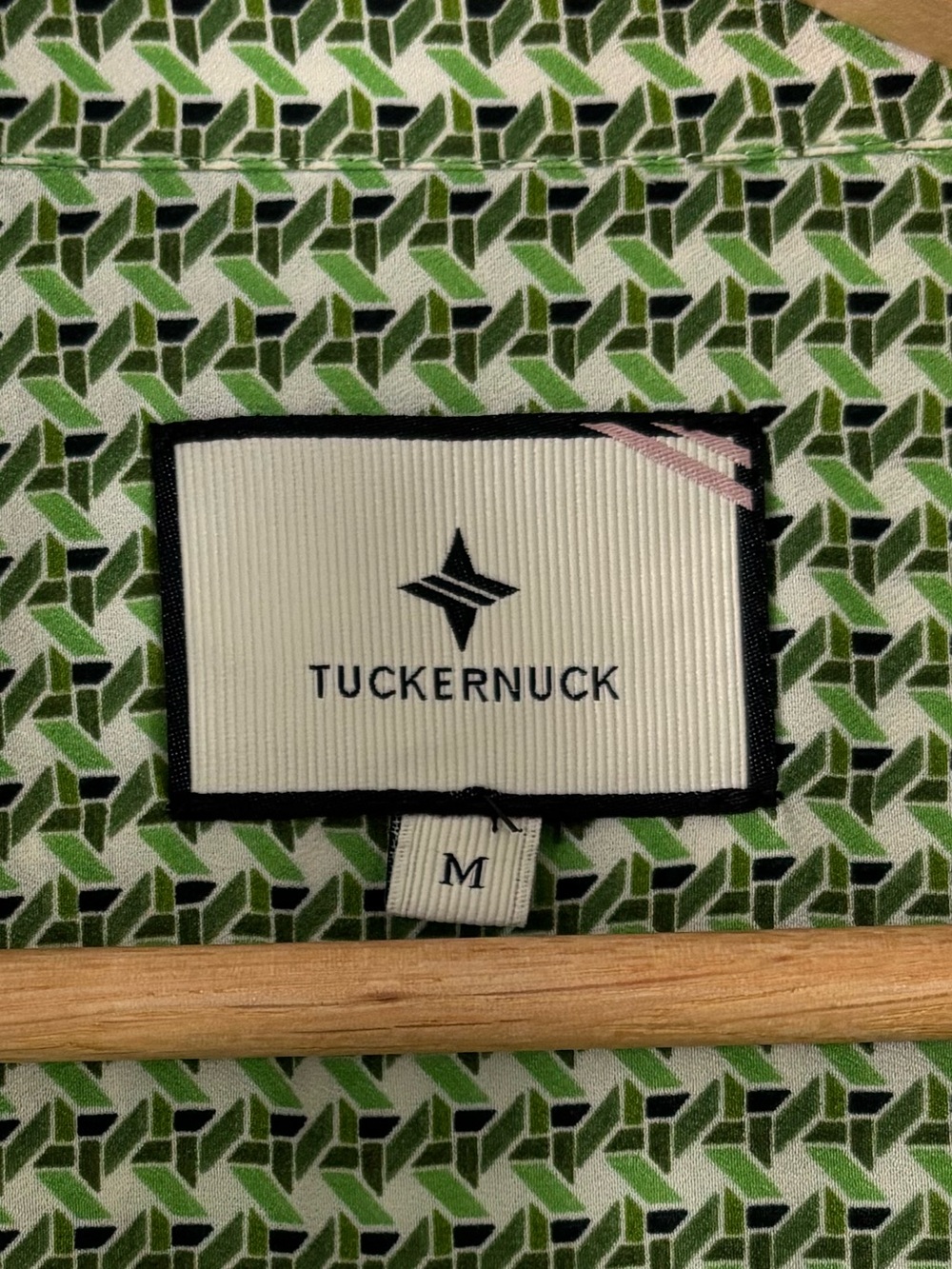 Tuckernuck Geometric Gingham Print Asymmetrical Free Flow Shirt Dress Medium - Picture 4 of 14